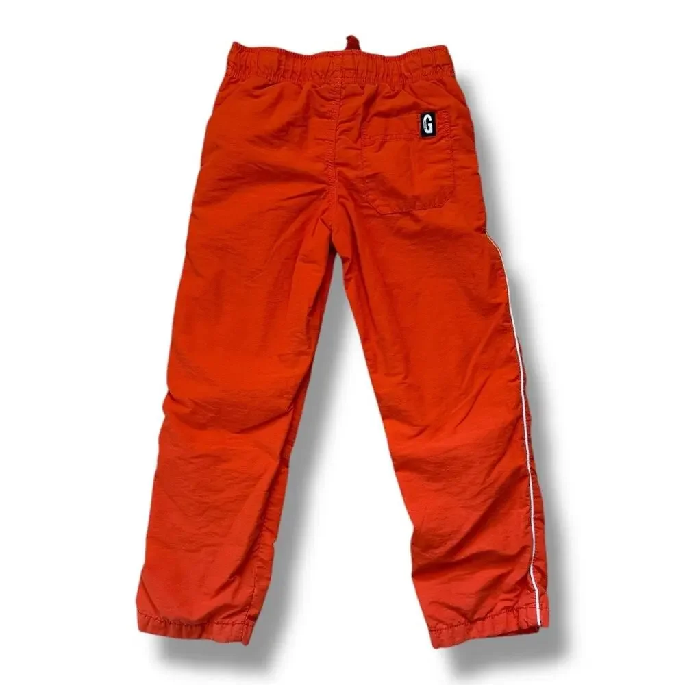 Gymboree Boys Pants‎ Sz 6 Hop n Roll The Gymster Athletic Orange Lined